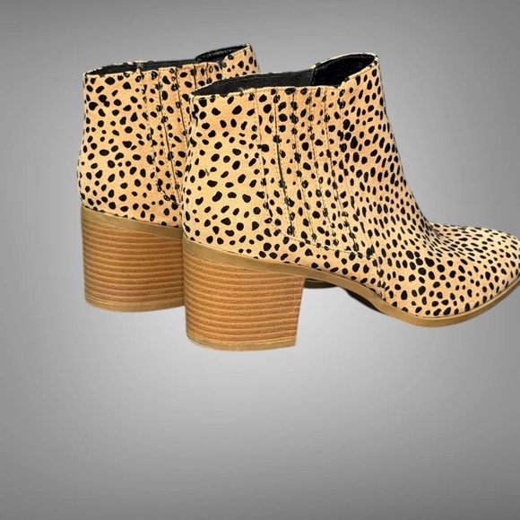 Maurices Cheetah Print Ankle Booties Women’s Size 11 Block Heel Western Boot - Picture 15 of 16